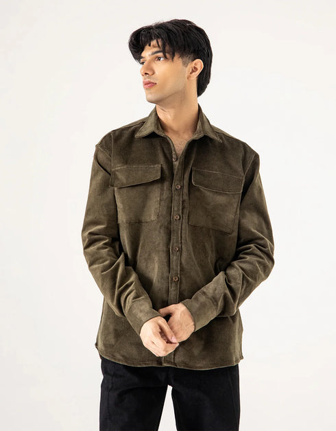 OVERSIZED CORDUROY SHIRT